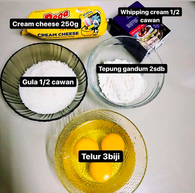 Resepi Burnt Cheesecake Viral Tak Payah Guna Mixer 5 Minit Siap