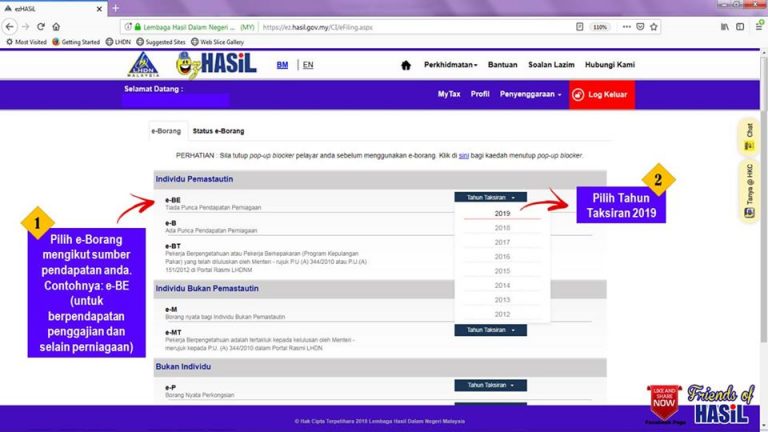 Cara Buat E-Filing Cukai Pendapatan 2021 Untuk 'First ...
