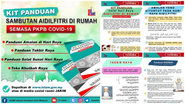 JAKIM: Kit Panduan Solat Sunat Aidilfitri Di Rumah, Teks ...