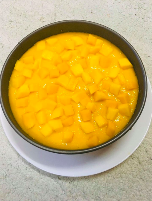 Cara Buat Mango Cheese Cake Super Sedap, Tak Perlu Mixer &#038; Oven. Mudahnya ‘Sebiji’ Macam Di Kedai Kek!
