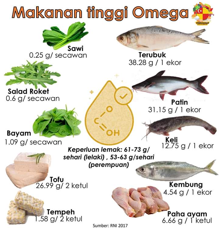 makanan tinggi omega 3