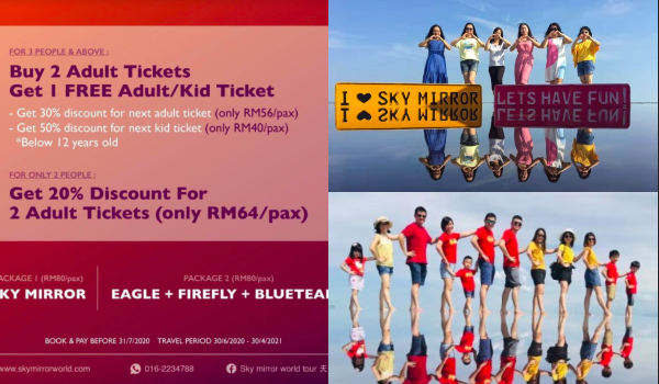 Sky Mirror World Kuala Selangor Tawar Promosi Beli 2 Tiket Percuma 1 Sehingga Hujung Julai