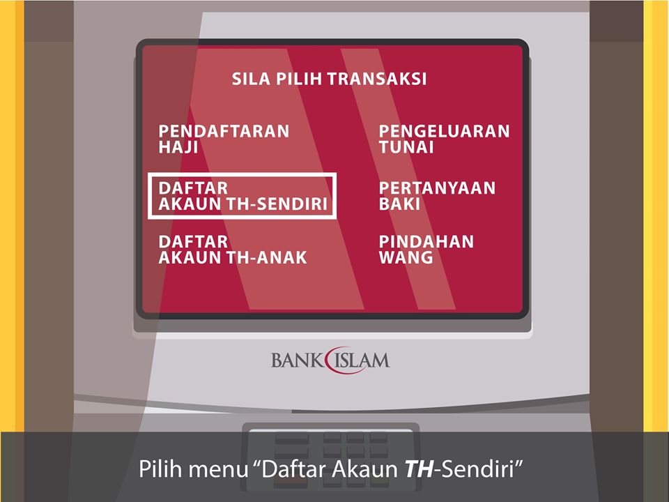 Cara Semak Baki & Keluarkan Duit Tabung Haji Di Mesin ATM ...