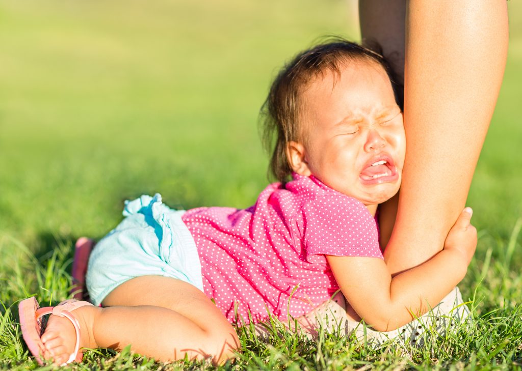 kenapa bayi takut rumput