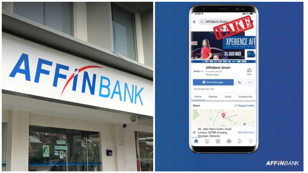 Akaun Palsu ‘Affin Bank’ Dikesan Di Facebook, Pengguna Diminta Waspada