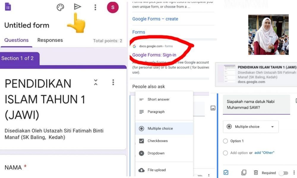 Cara Buat Kuiz Guna Google Form. Simple Sangat, Pakai Handphone Je