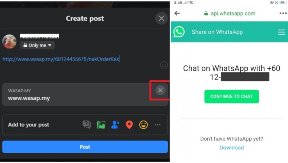Create whatsapp link malaysia
