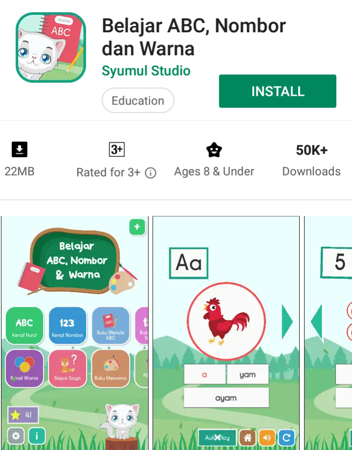 app education anak
