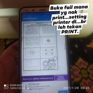 Cara Print Dari Handphone Direct Ke Printer. Tak Payah Buka Laptop Dah