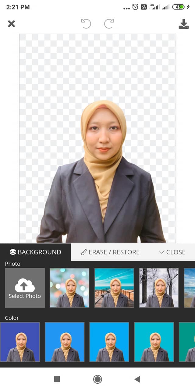 Edit gambar passport