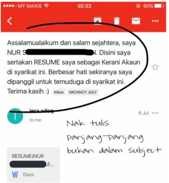 Cara 'Proper' Mohon Kerja Guna Email, Mesti Dapat!