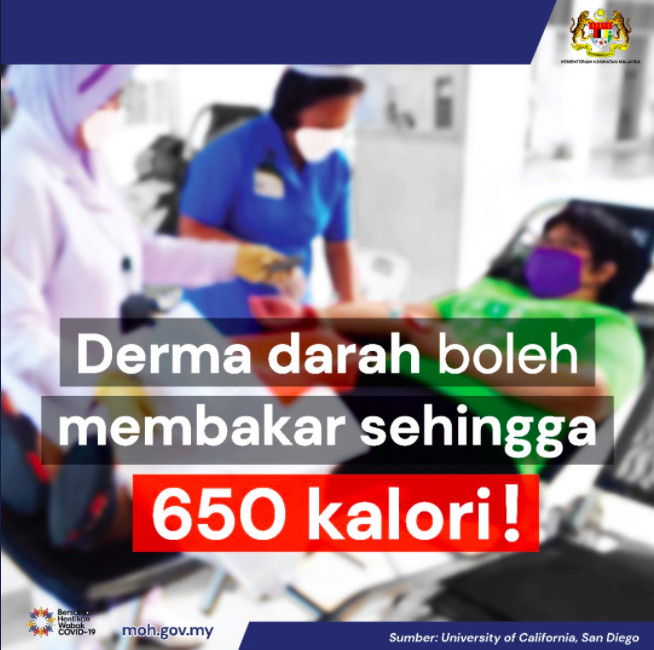 Kkm Dedah Mitos Derma Darah Boleh Jadi Gemuk Rupanya Boleh Bakar Kalori