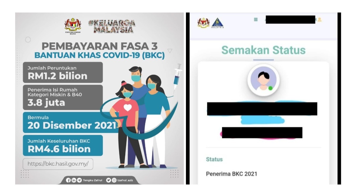 Bkc semakan status 2021 online