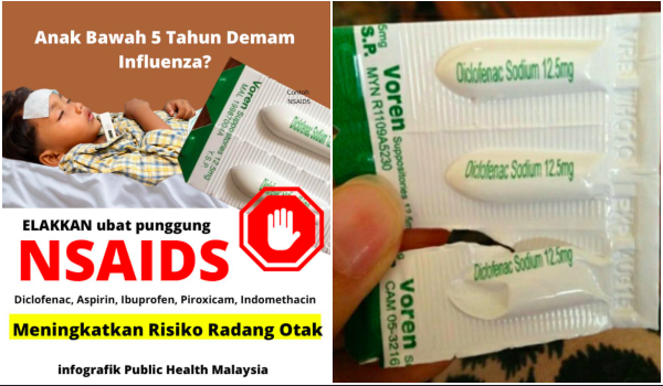 Elak Ambil Ubat Punggung Nsaids Untuk Anak Bawah 5 Tahun Risiko Radang Otak