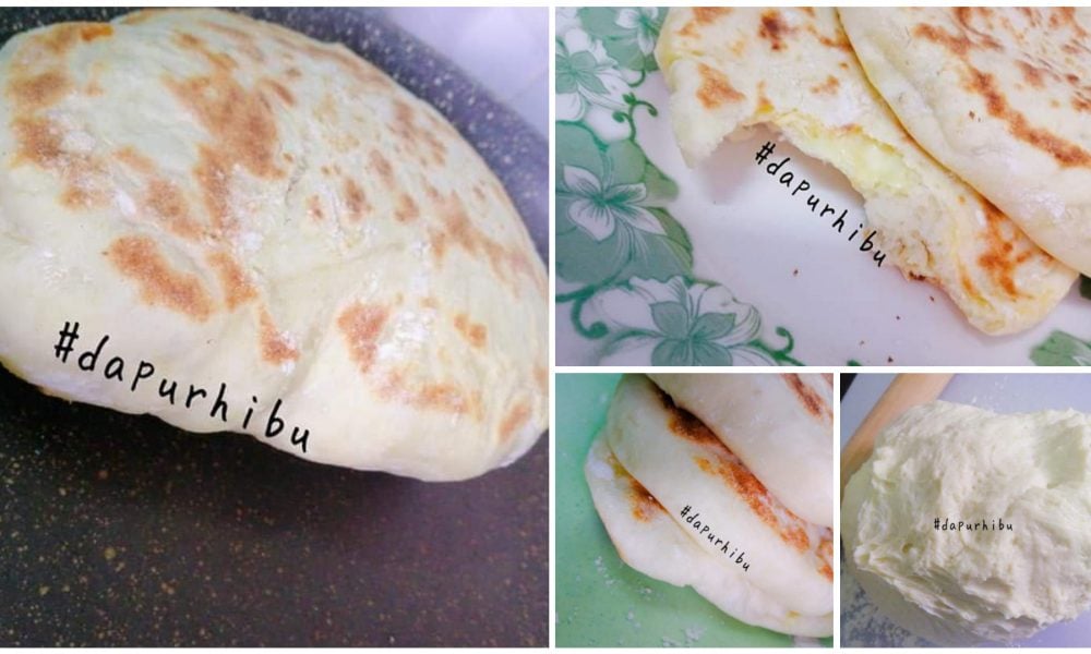 Resepi Roti Nan Gebu Simple Sangat. Bubuh Cheese Lagi Sedap