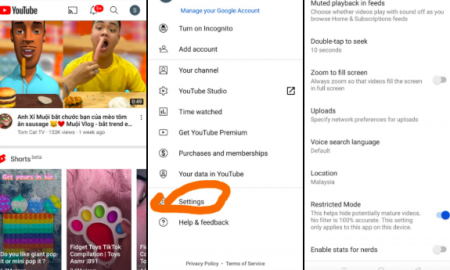 cara setting youtube