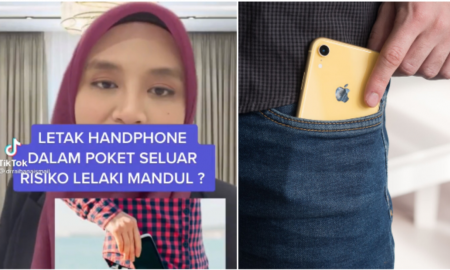 tak boleh letak handphone dekat kocek seluar