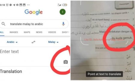 cara guna kamera google translate