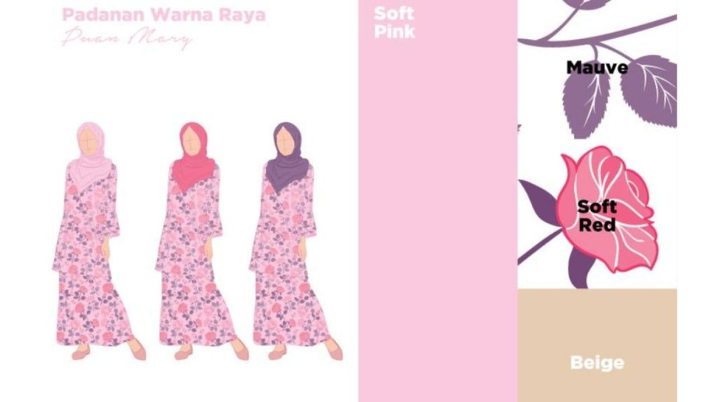 Jangan Pening Ini Padanan Warna Baju Raya Tudung