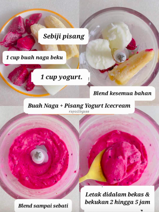 resepi aiskrim yogurt