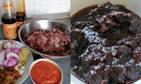 resepi daging masak hitam