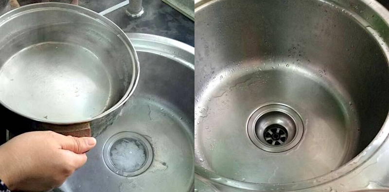 cara bersihkan sinki tersumbat