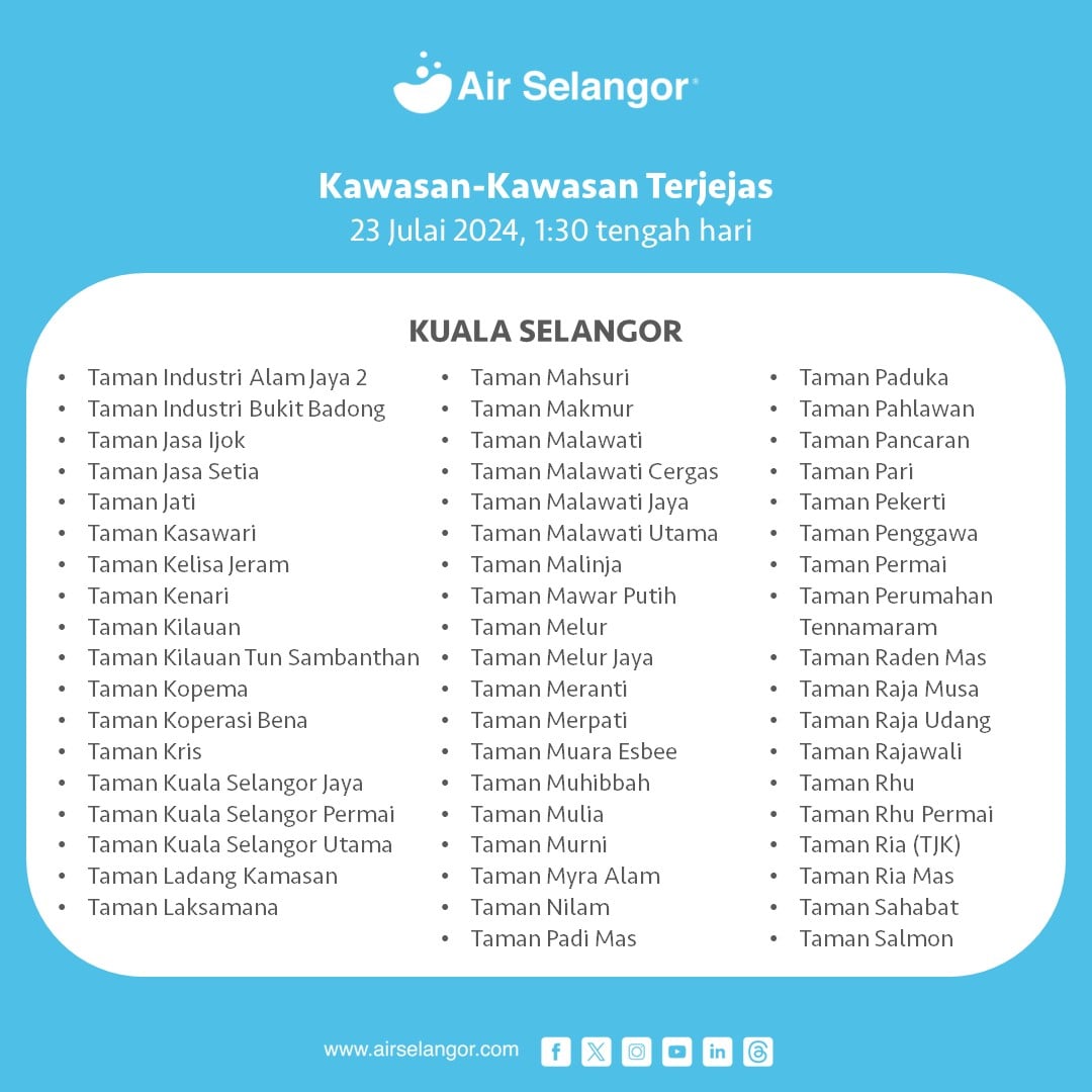 gangguan bekalan air