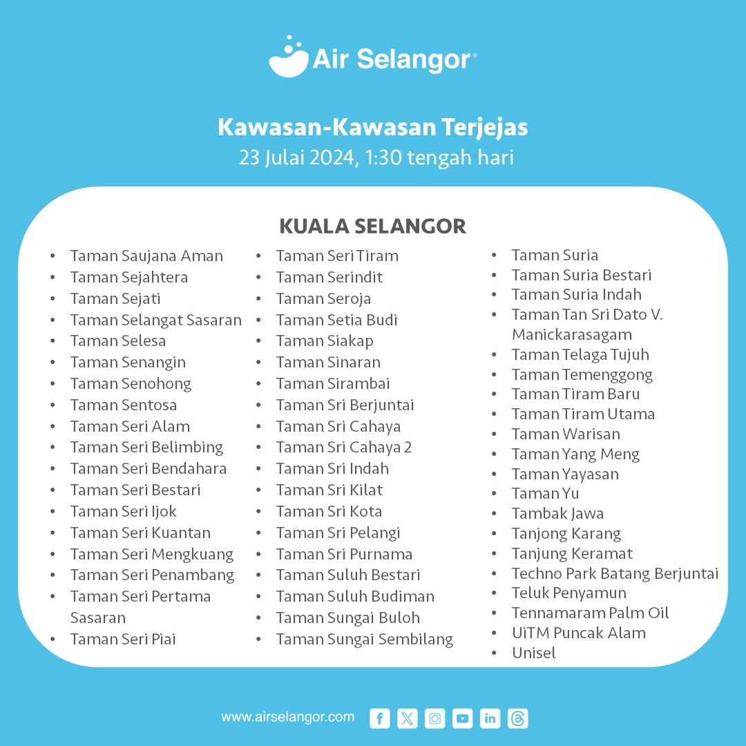 gangguan bekalan air