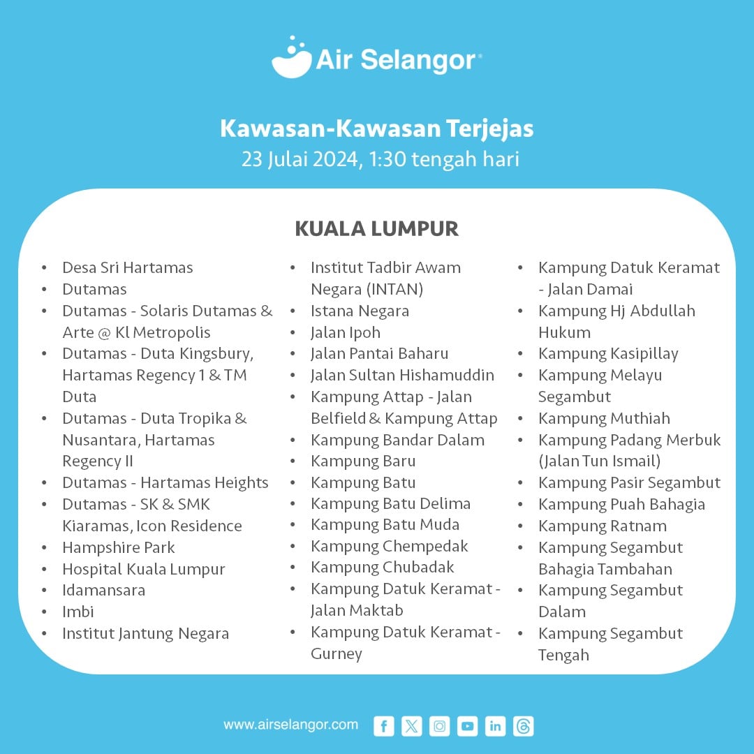 gangguan bekalan air