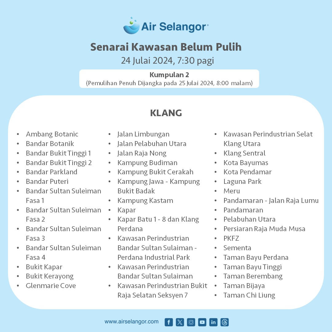 gangguan bekalan air