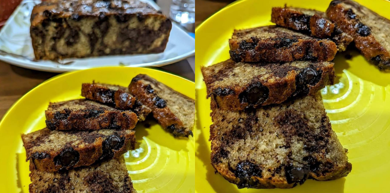 KEK PISANG COKLAT