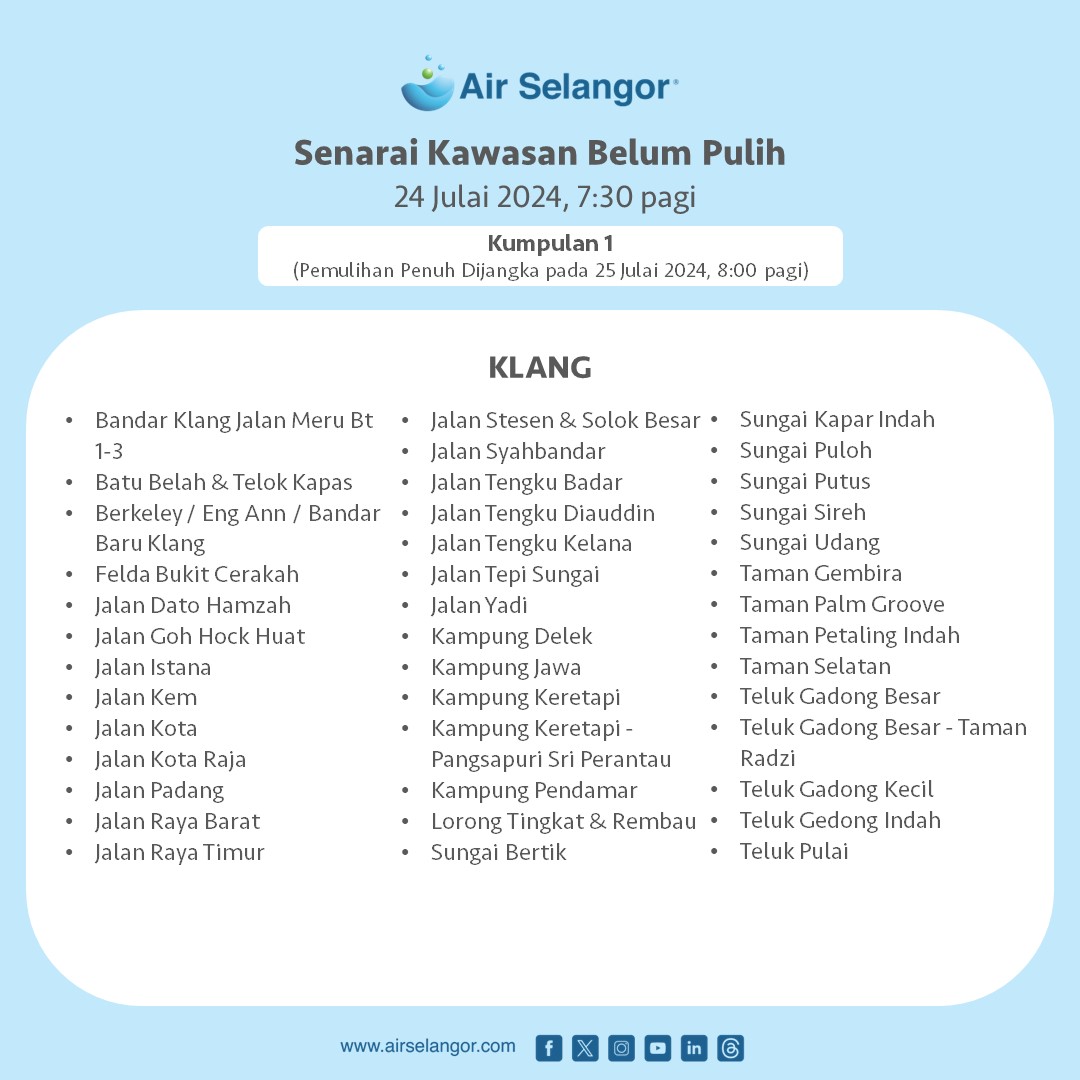BEKALAN AIR SELANGOR