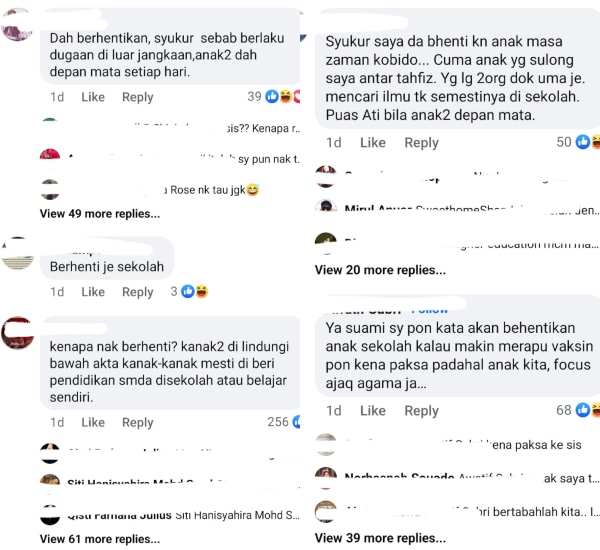 berhenti sekolah