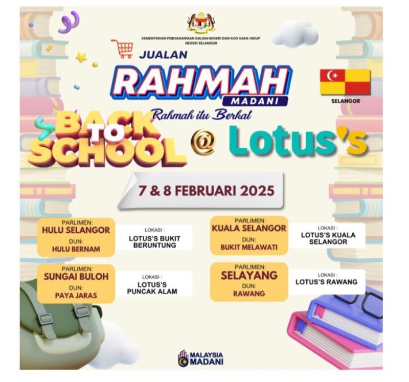 Beli Kelengkapan Sekolah Anak Di Kedai Terpilih, Diskaun 30 Peratus Bermula Februari Ini!