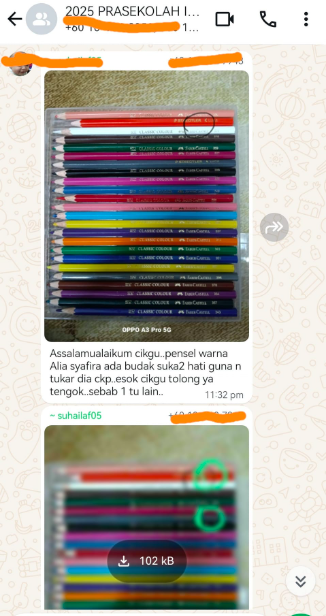 pensel warna