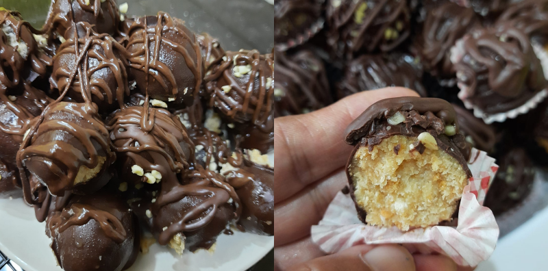 bebola kek coklat cheese