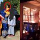 rumah terbakar