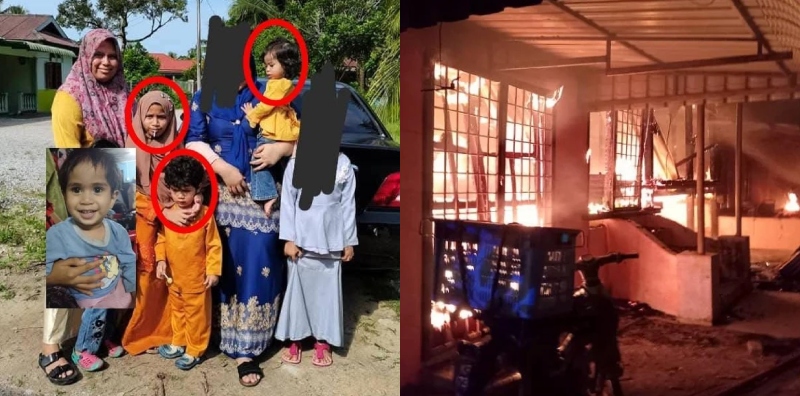 rumah terbakar