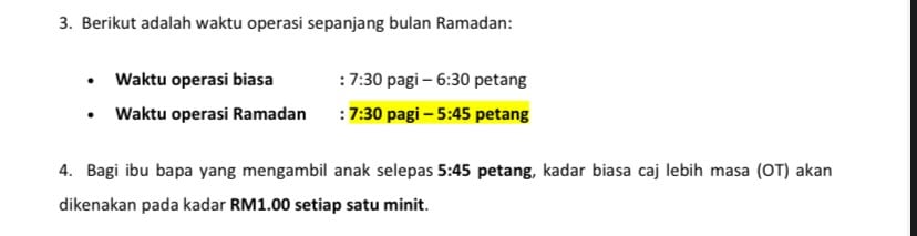 WAKTU OPERASI TADIKA