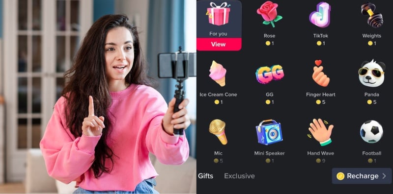Minta Gift Live TikTok