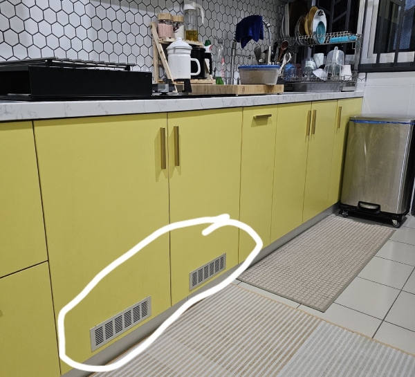 kabinet dapur gas