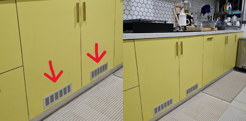 kabinet dapur gas