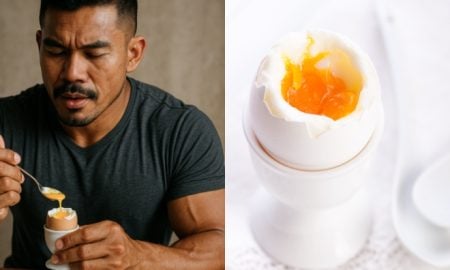 khasiat telur separuh masak