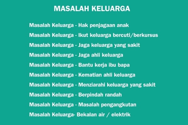 alasan tidak hadir ke sekolah