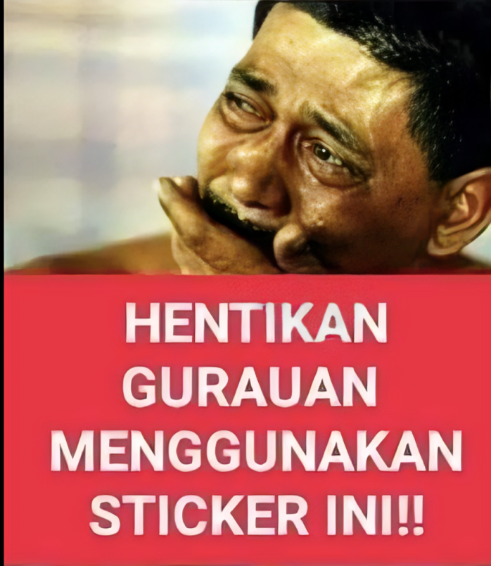 sticker whatsapp lelaki menangis