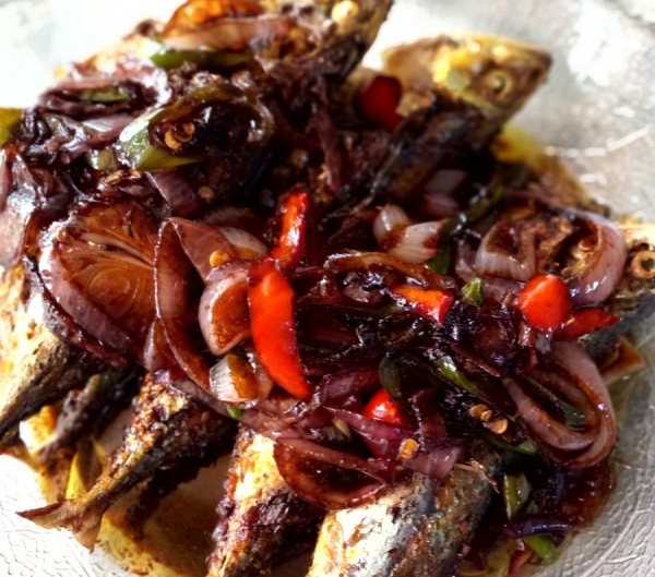 ikan kembung goreng kicap