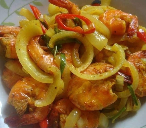 udang goreng kunyit