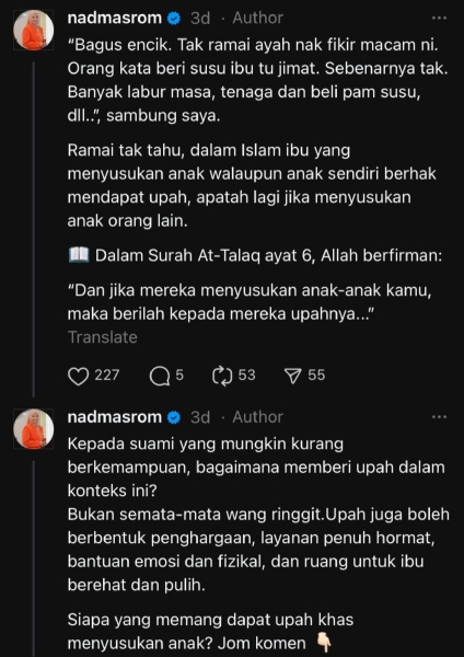 ibu menyusu badan
