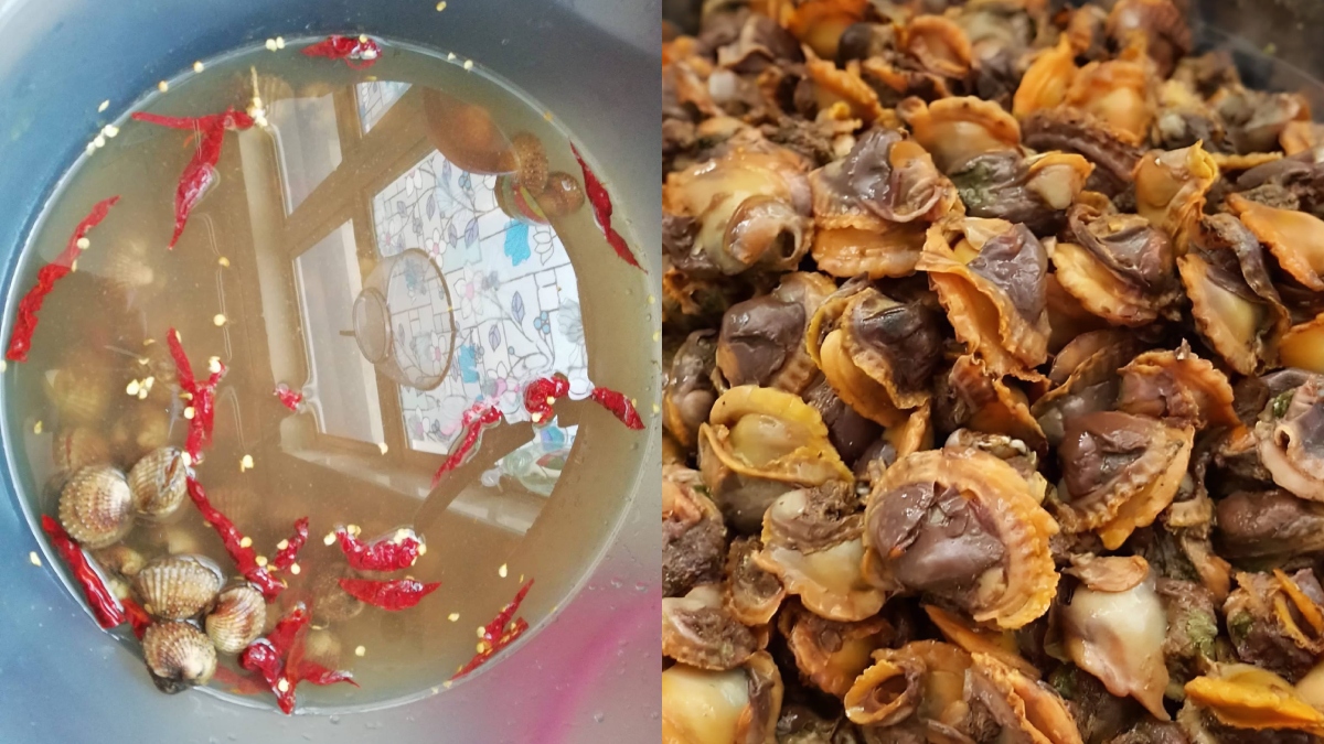 cara cuci kerang