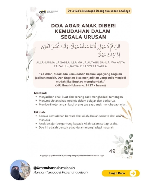 doa untuk anak